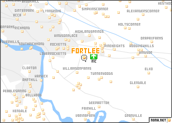 map of Fort Lee