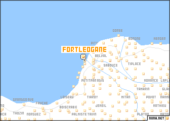 map of Fort Léogane