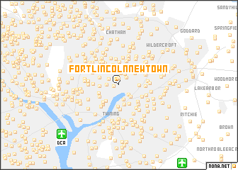 map of Fort Lincoln New Town