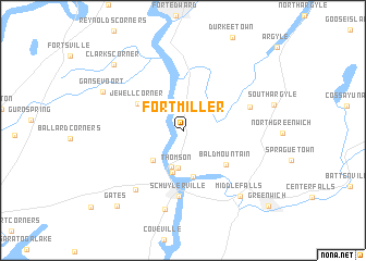 map of Fort Miller