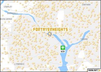 map of Fort Myer Heights