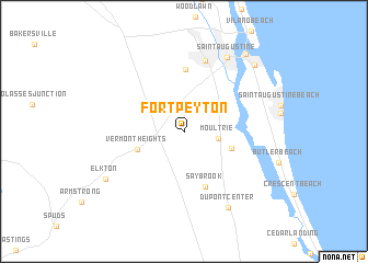 map of Fort Peyton