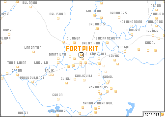 map of Fort Pikit