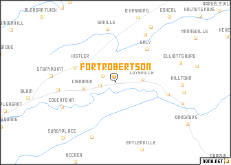 map of Fort Robertson