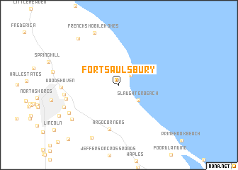 map of Fort Saulsbury