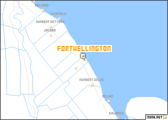 map of Fort Wellington