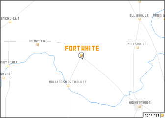 map of Fort White