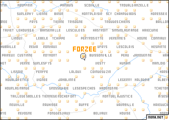 map of Forzée