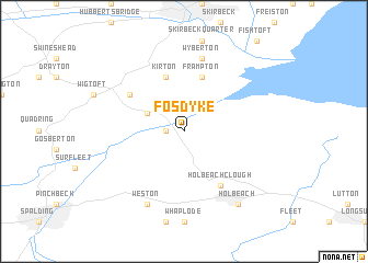 map of Fosdyke