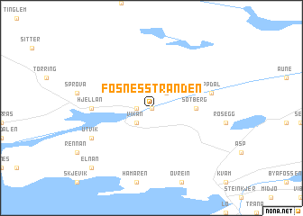 map of Fosnesstranden