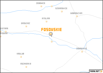 map of Fosowskie