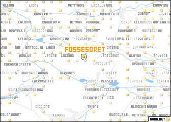 map of Fosse Soret