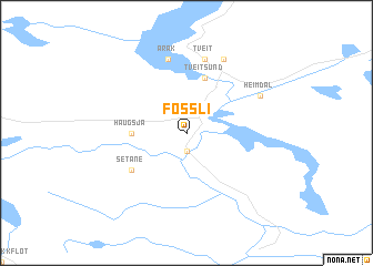 map of Fossli