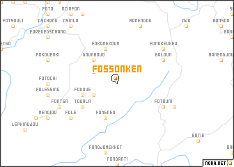 map of Fossonken