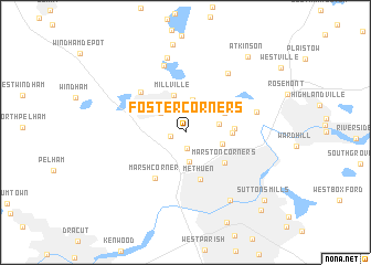 map of Foster Corners