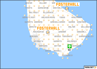 map of Foster Hall