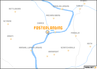 map of Foster Landing