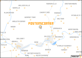 map of Fosters Corner