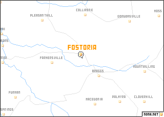 map of Fostoria