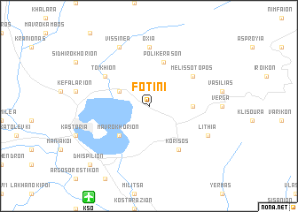 map of Fotiní