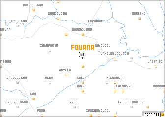 map of Fouana