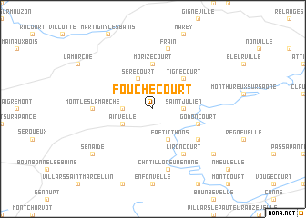 map of Fouchécourt