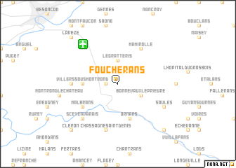 map of Foucherans