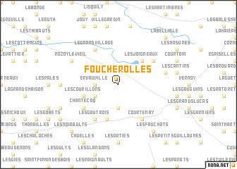 map of Foucherolles