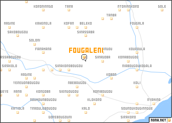 map of Fougaléni