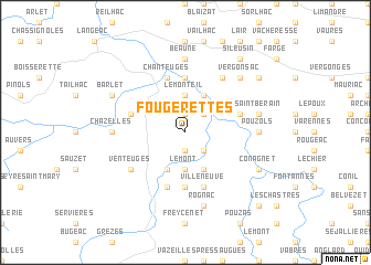 map of Fougerettes