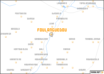map of Foulanguédou