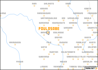 map of Foula Sabé