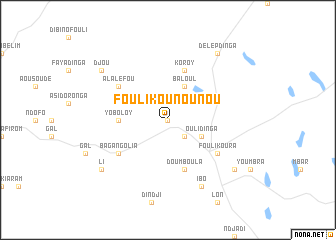 map of Fouli Kounounou