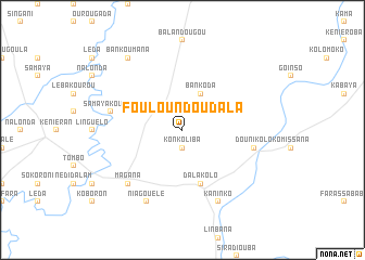 map of Fouloundoudala