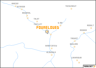 map of Foum el Oued
