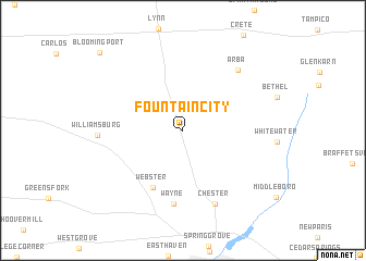map of Fountain City