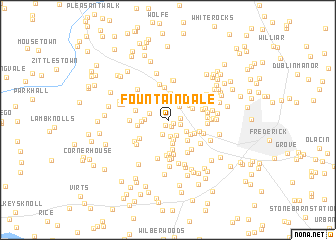 map of Fountain Dale