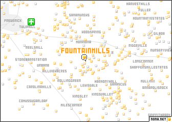 map of Fountain Mills