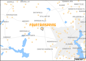 map of Fountain Spring