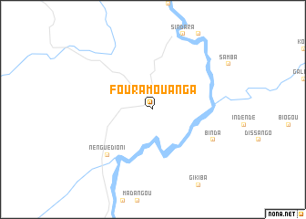 map of Fouramouanga