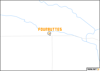 map of Four Buttes