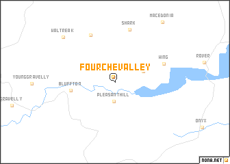 map of Fourche Valley