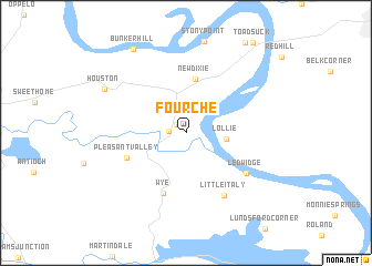 map of Fourche