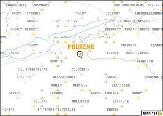 map of Fourche