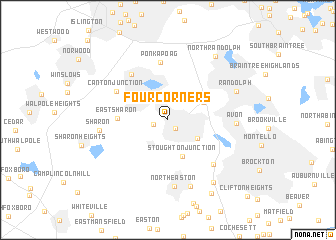 map of Four Corners