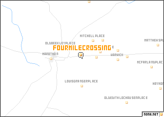 map of Fourmile Crossing