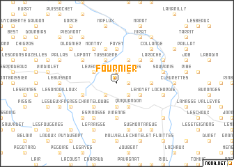 map of Fournier