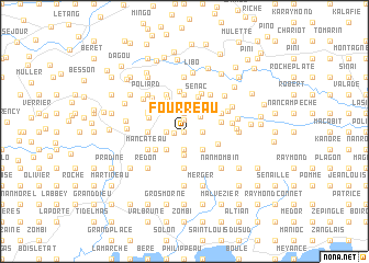 map of Fourreau