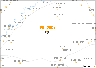 map of Fourway