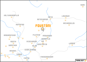 map of Foústani